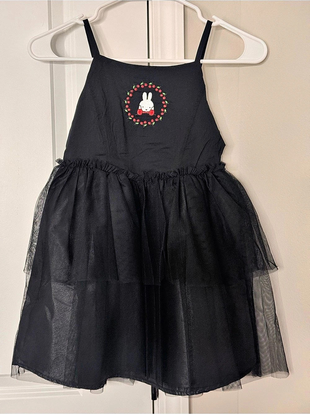 Miffy Girls Tulle Party Dress Black Size M (8) NWT